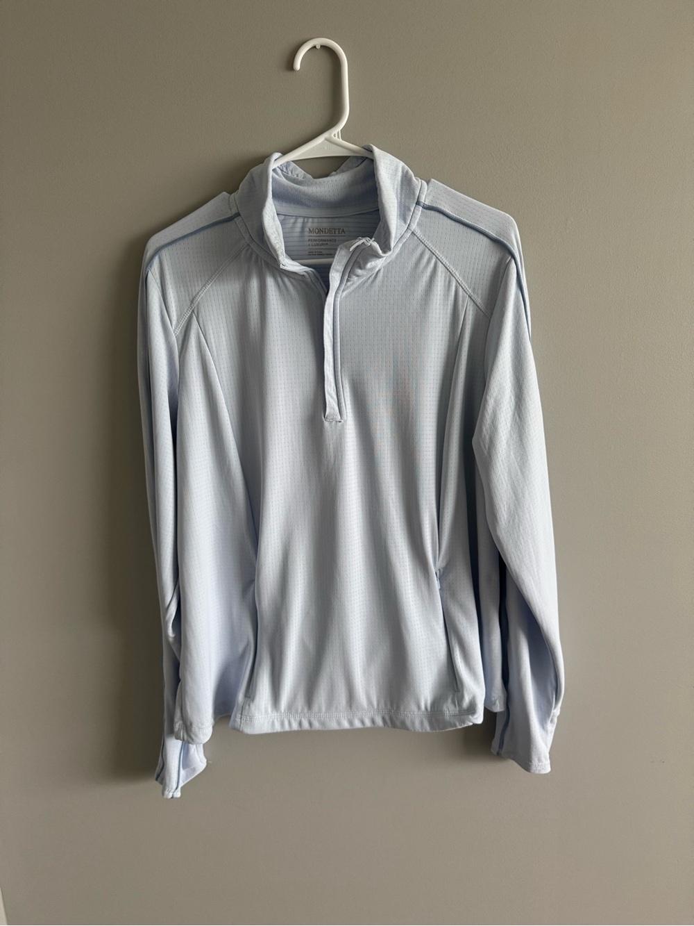 Light Blue women's Quarter-Zip Performance Pullover